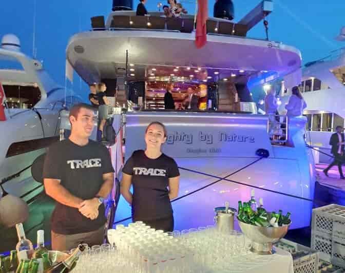 Yacht party at the 2019 MIPCOM in Cannes with 250 guests