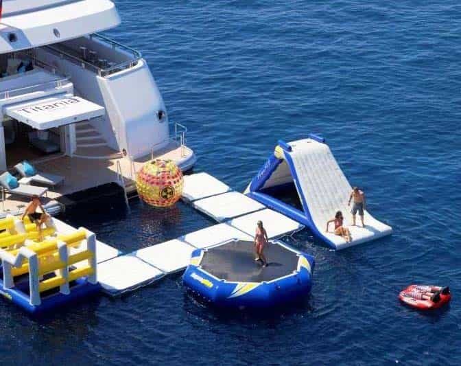 Family yacht charter: importance of water toys