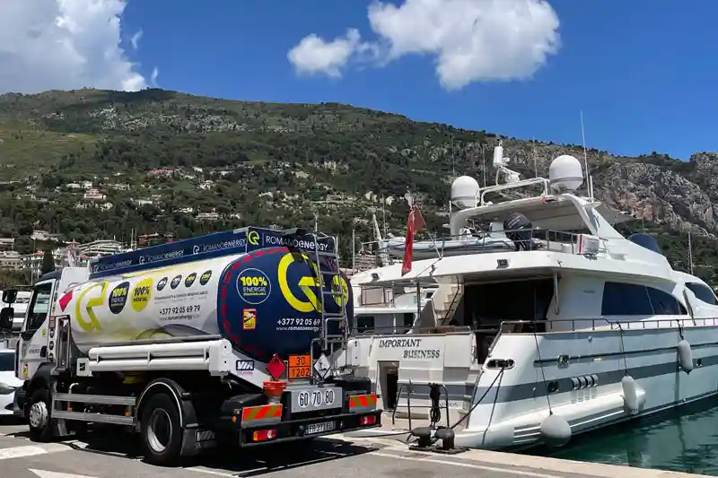 Biofuel delivery for yacht